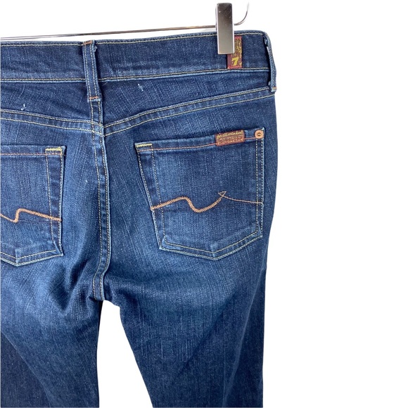 7 For All Mankind 7FAMK Vintage Flare Jeans Mid Rise Medium Wash Size 26 - Picture 5 of 9